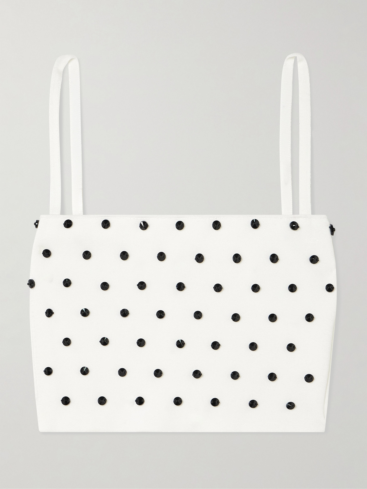 Cropped Crystal-Embellished Top