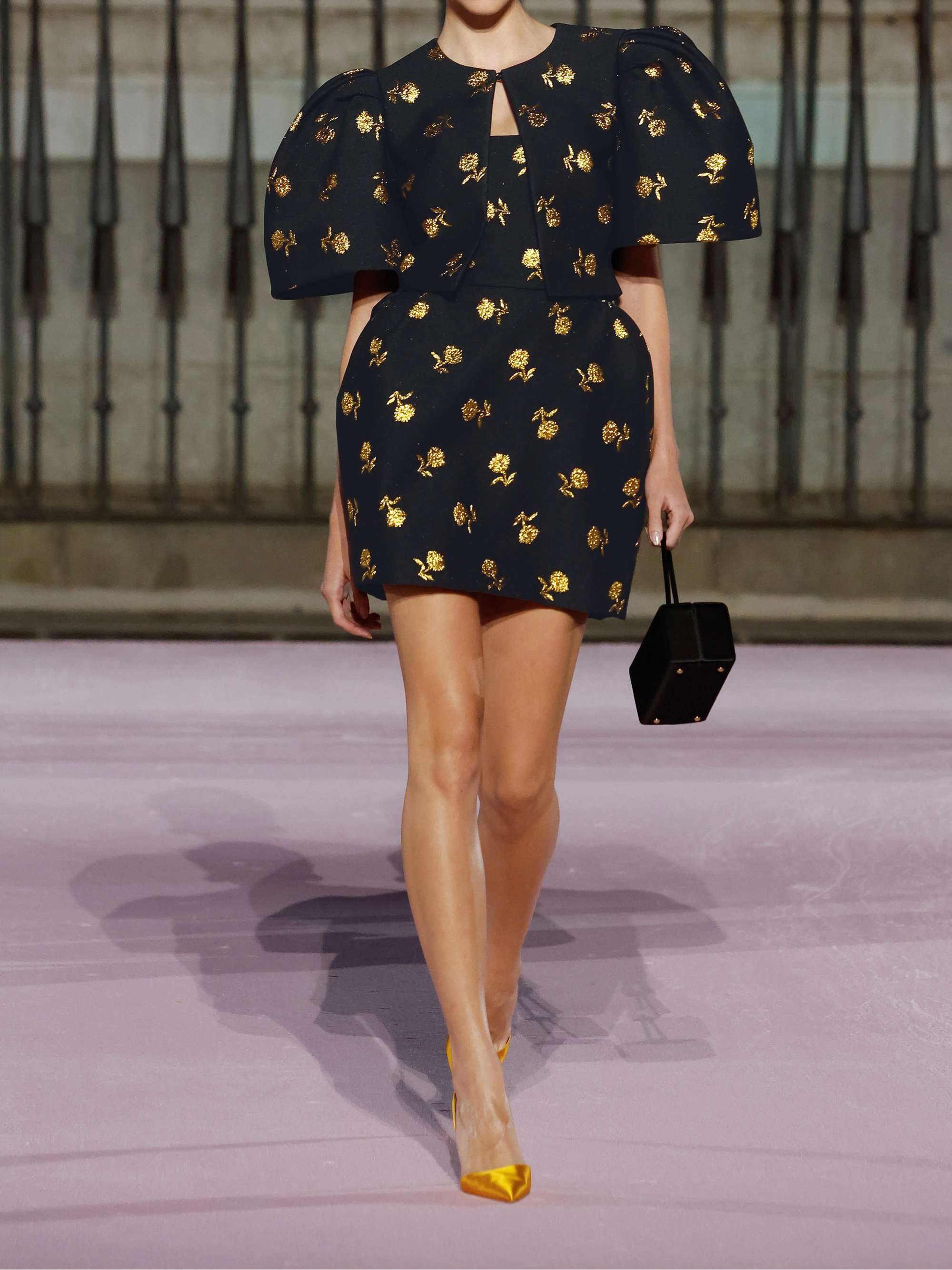 CAROLINA HERRERA Embroidered jacquard mini dress | NET-A-PORTER