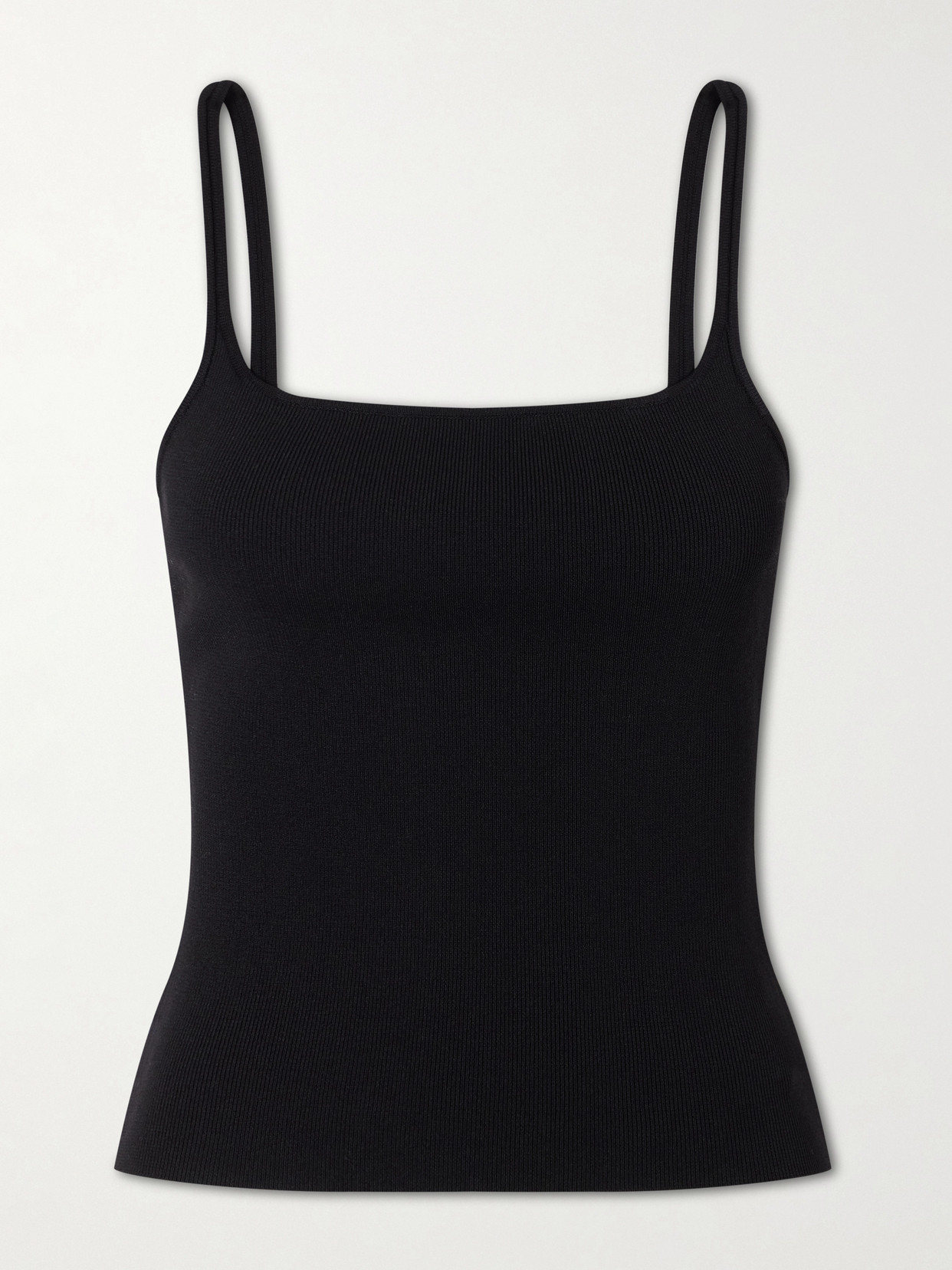 Rib-Knitted Jersey Tank