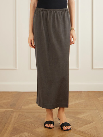 St. Agni Wool-blend maxi skirt