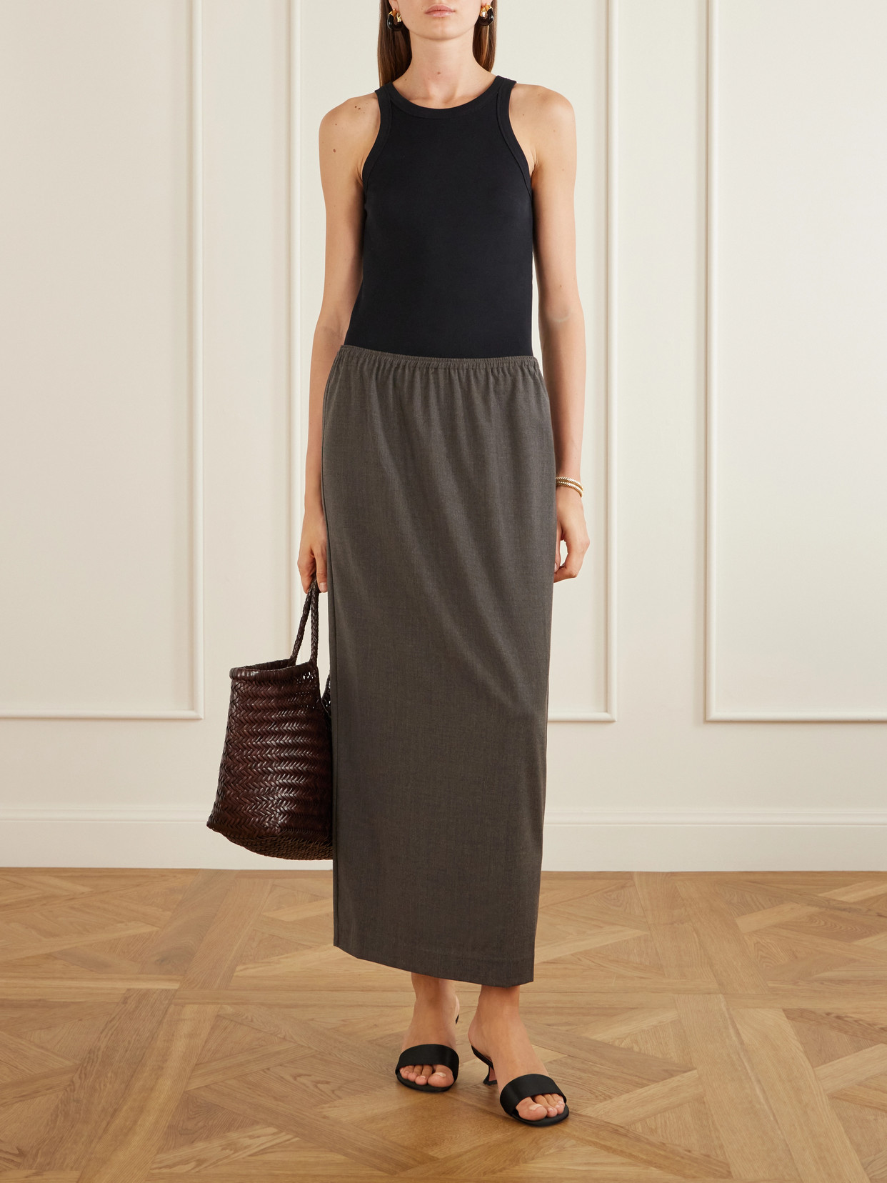 Wool-Blend Maxi