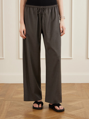 St. Agni Everyday wool-blend wide-leg pants