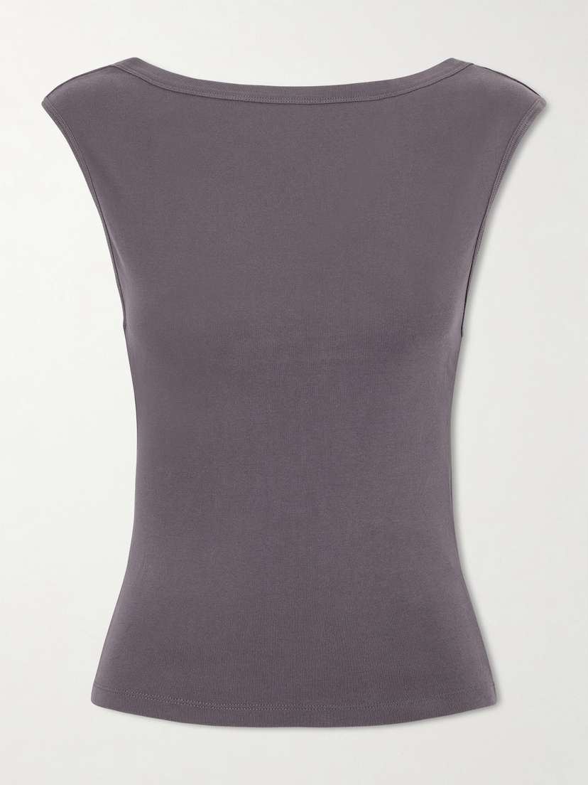 St. Agni Ballerina Organic Cotton-jersey Top