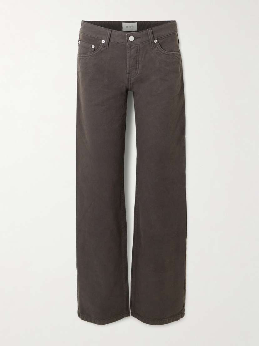 St. Agni 90s Low-rise Straight-leg Cotton-canvas Jeans