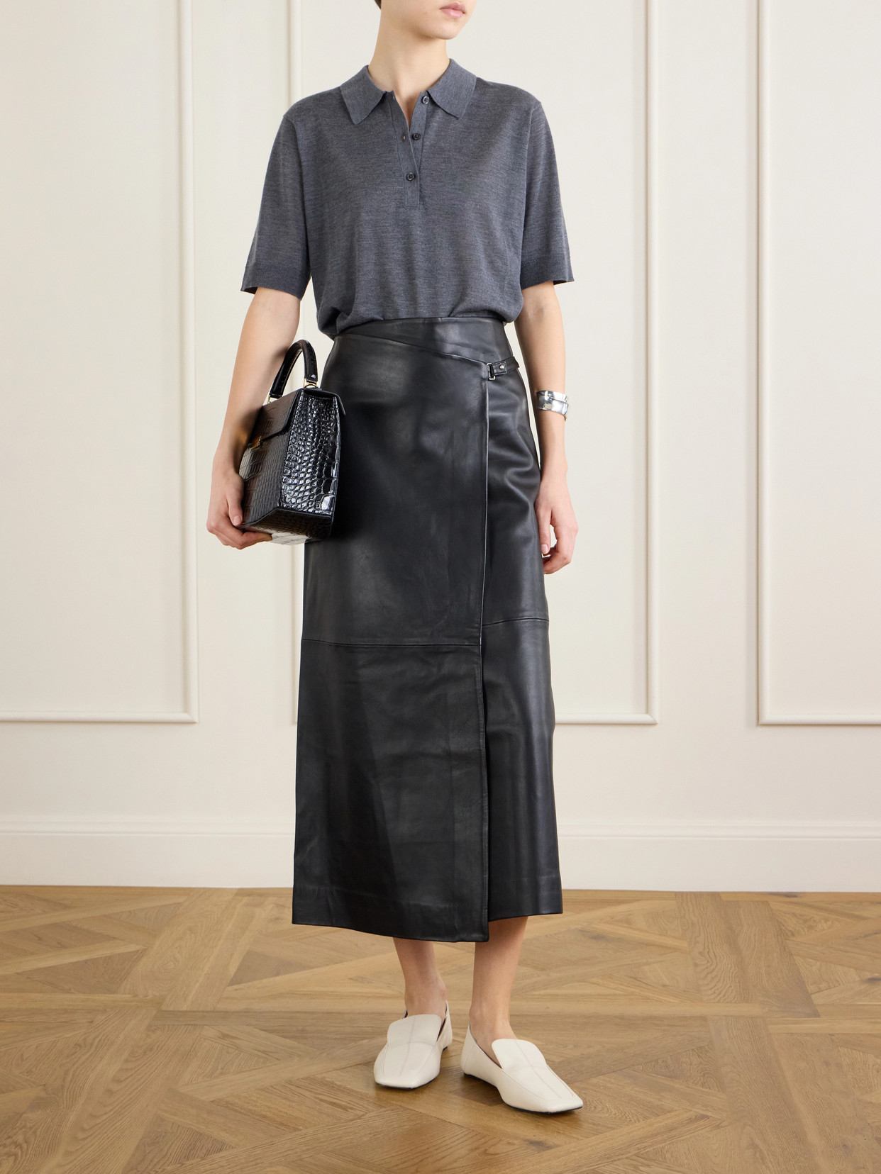 Leather Midi
