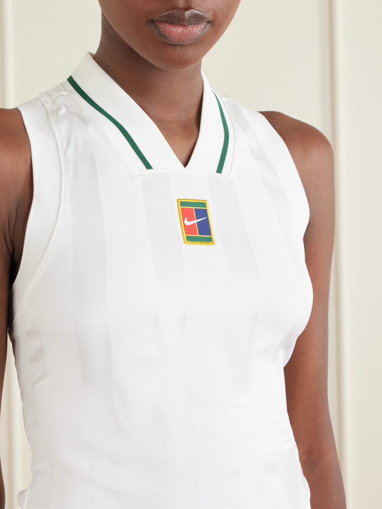 Striped Jersey Tennis Tank