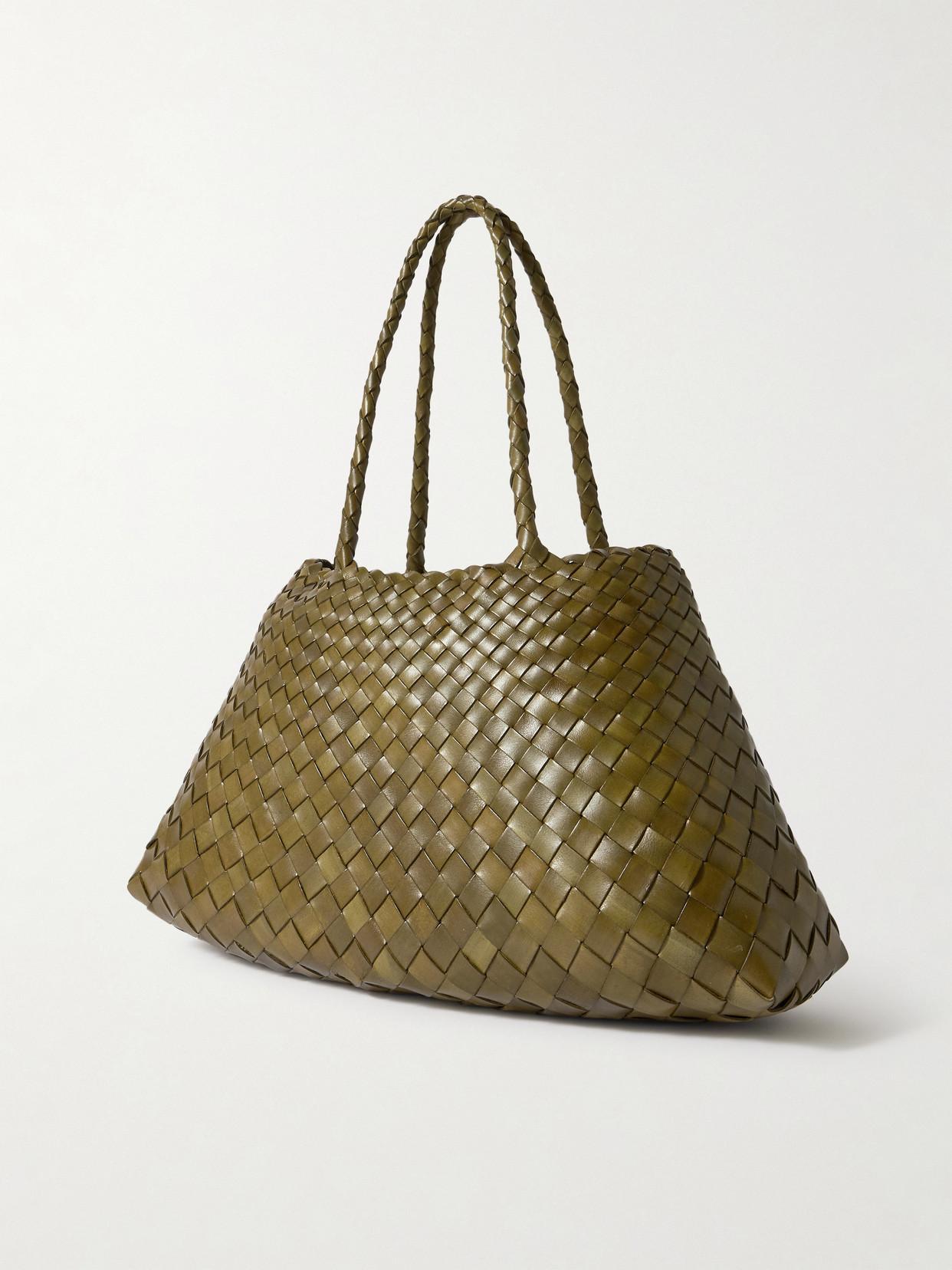 Santa Croce Big Woven Leather Tote
