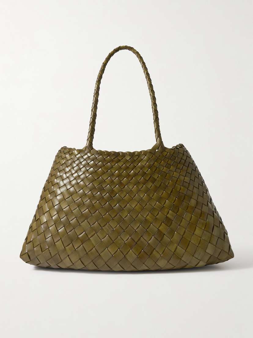 Dragon Diffusion Santa Croce Big Woven Leather Tote