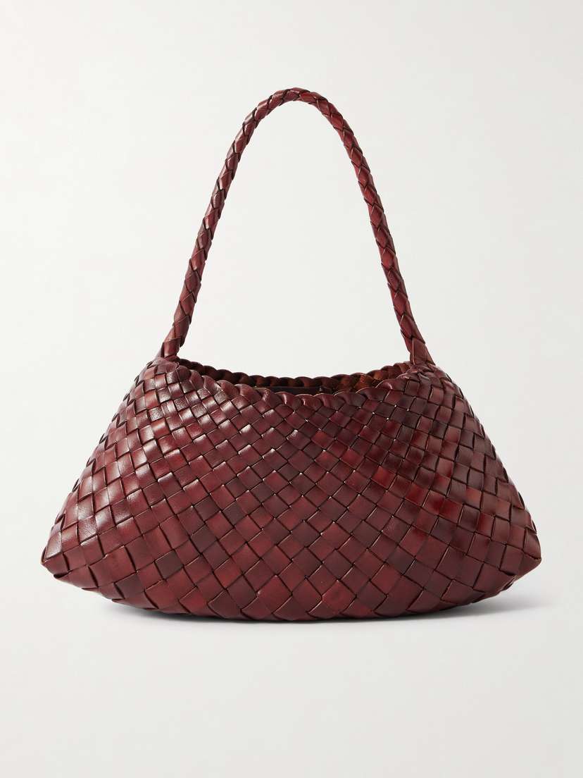 Dragon Diffusion Rosanna Mini Woven Leather Tote