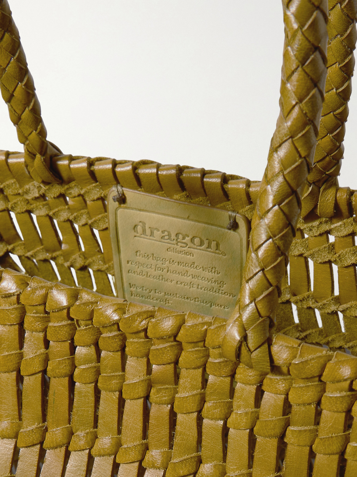 Terrafino Woven Leather Tote
