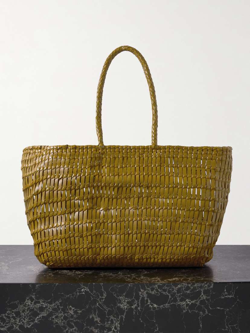Dragon Diffusion Terrafino Woven Leather Tote