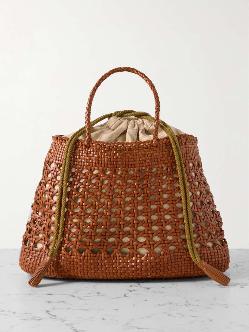 Dragon Diffusion Santa Cano Woven Leather Tote