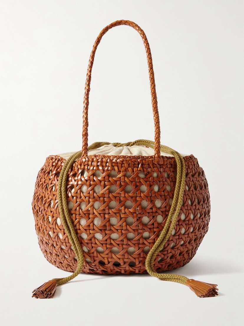 Dragon Diffusion Juventus Woven Leather Tote
