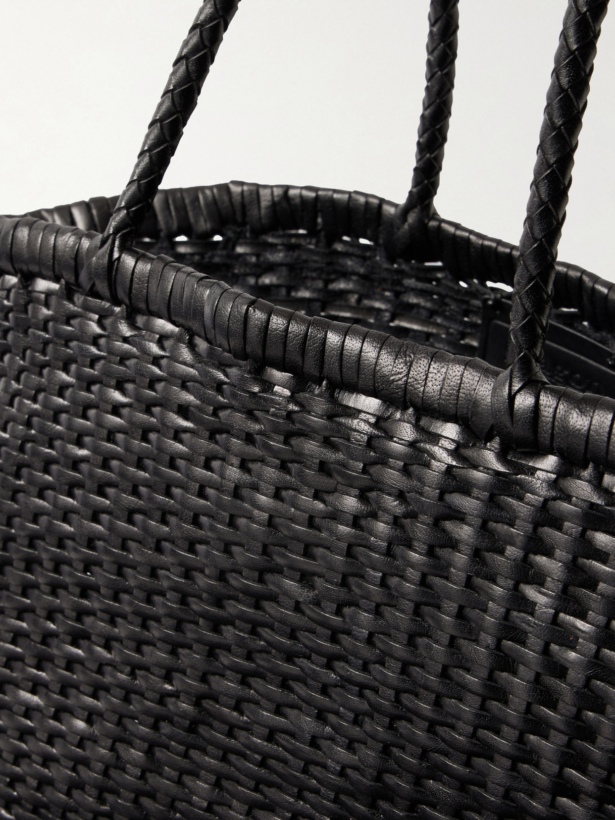 B Weave Small Woven Leather Tote