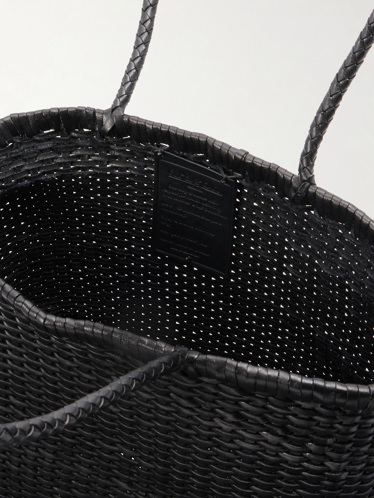 B Weave Small Woven Leather Tote