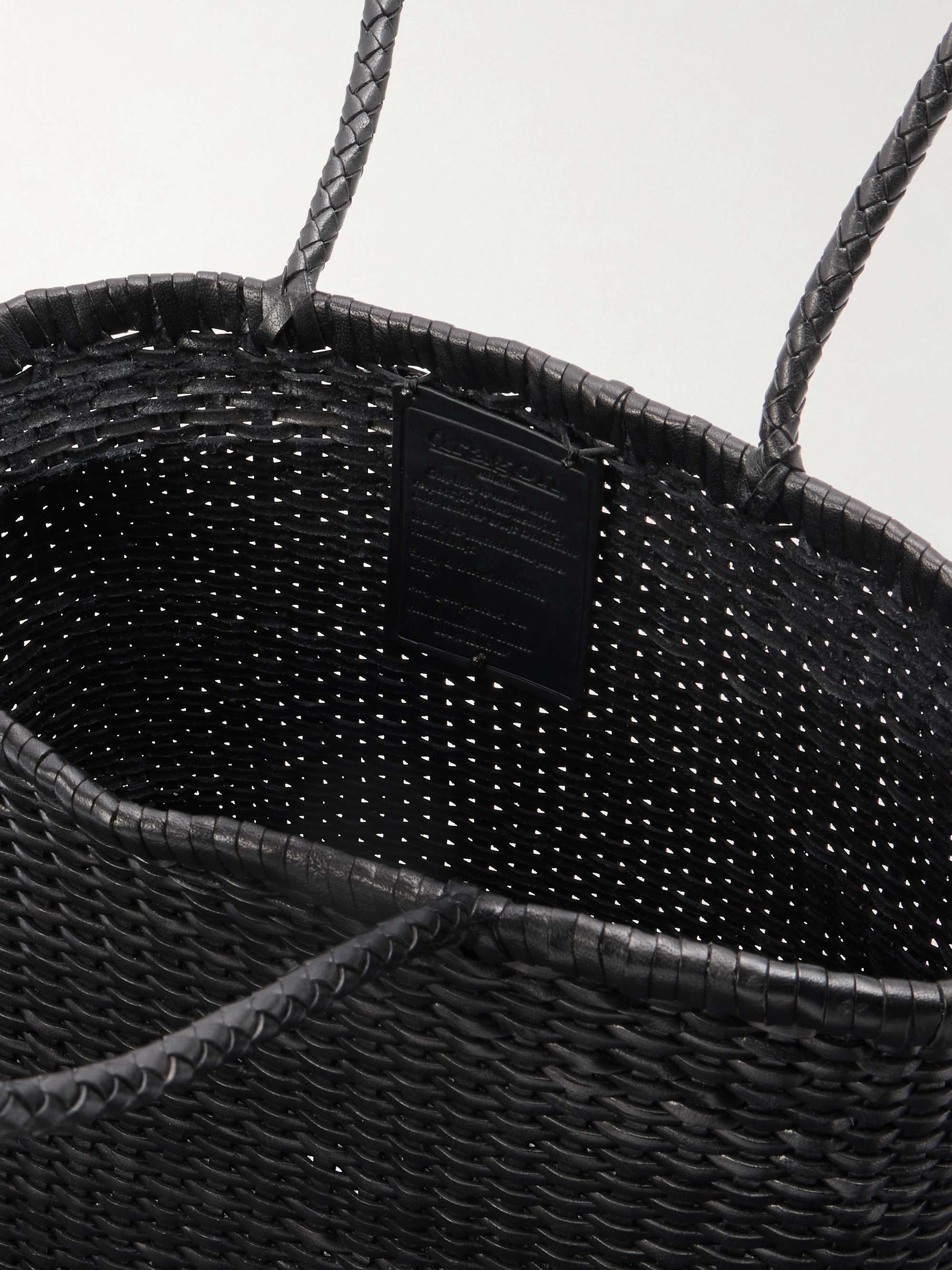 DRAGON DIFFUSION B Weave Small woven leather tote | NET-A-PORTER