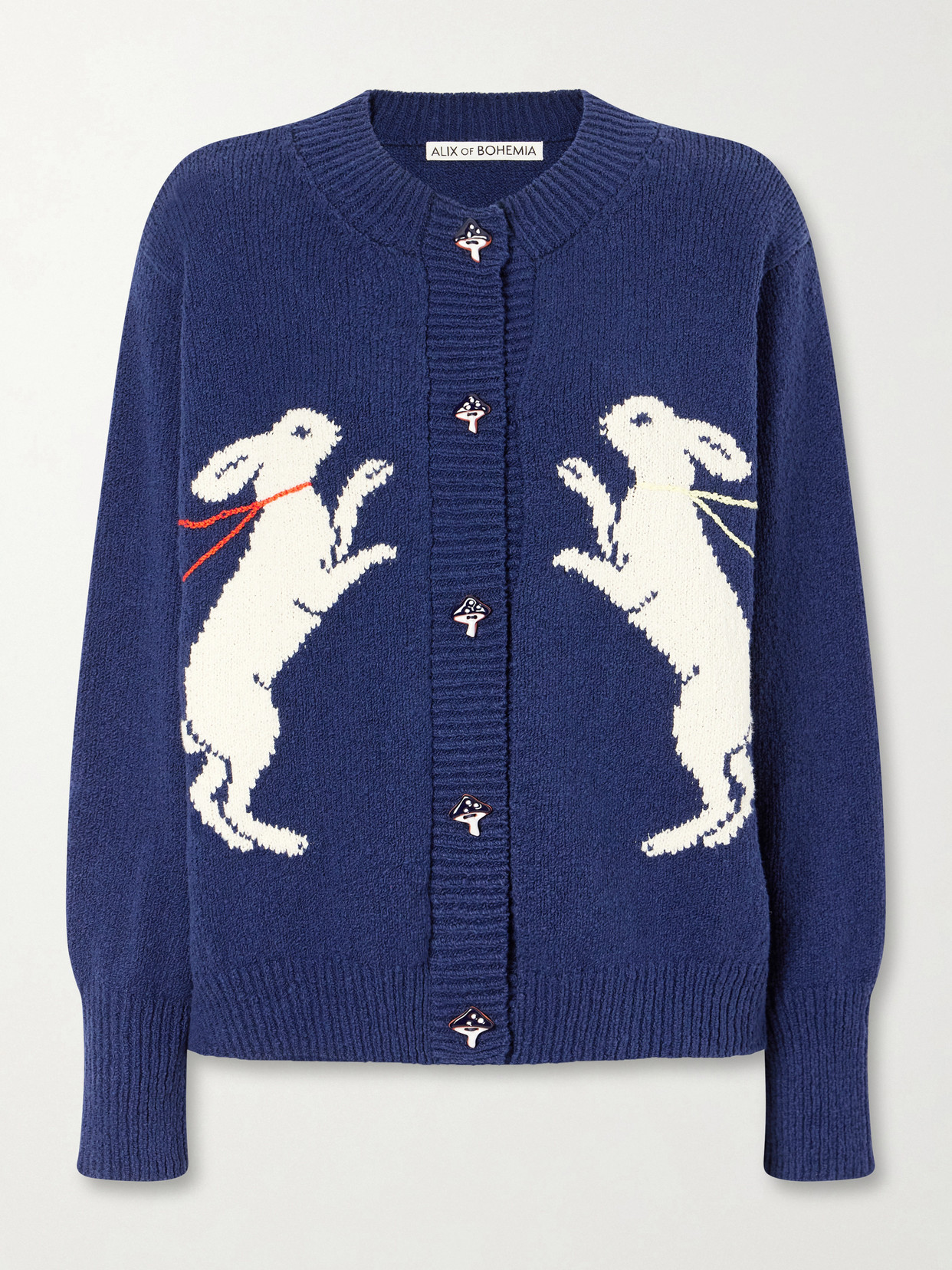 Alix Of Bohemia Sammi Midnight Cotton Cardigan In Blue