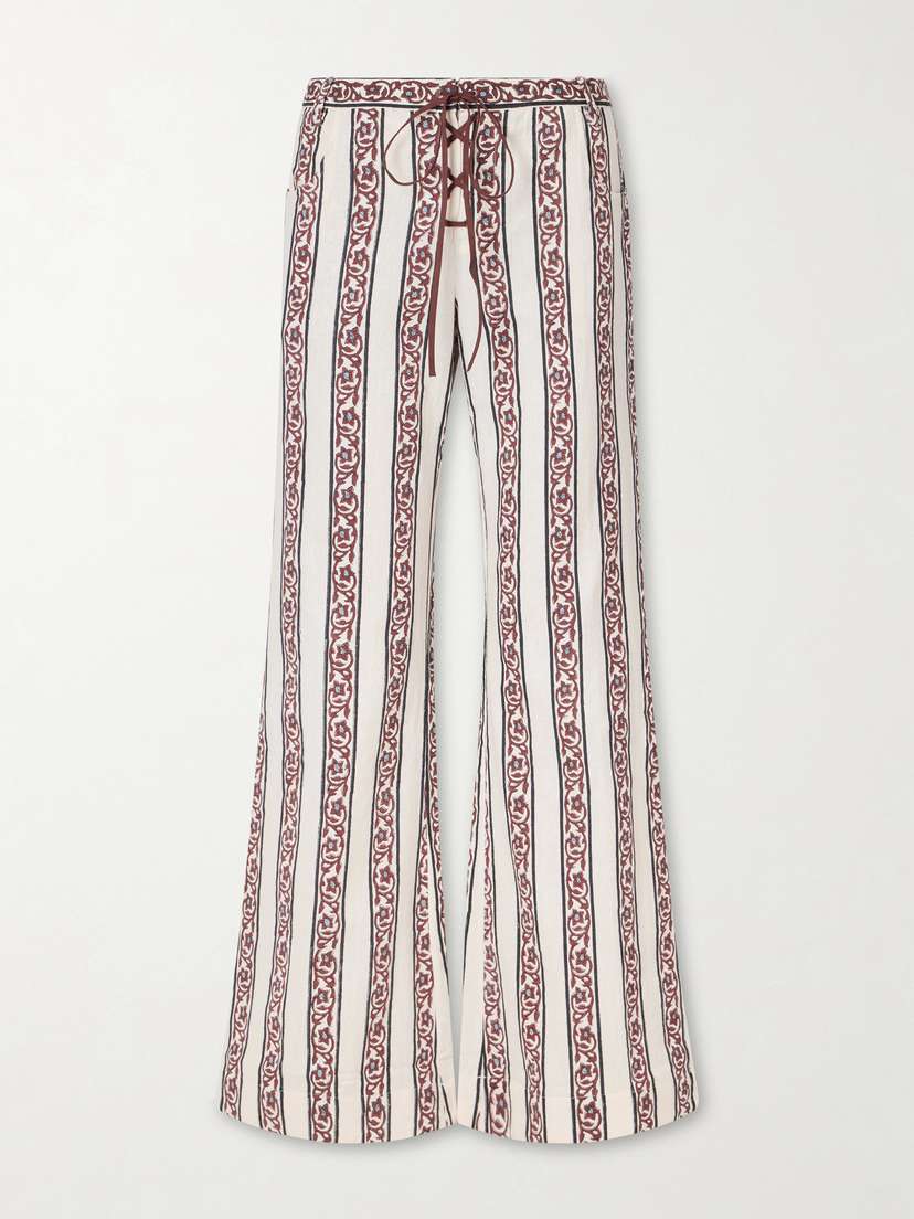 ALIX OF BOHEMIA Cooper Climbing Printed Cotton Straight-leg Pants