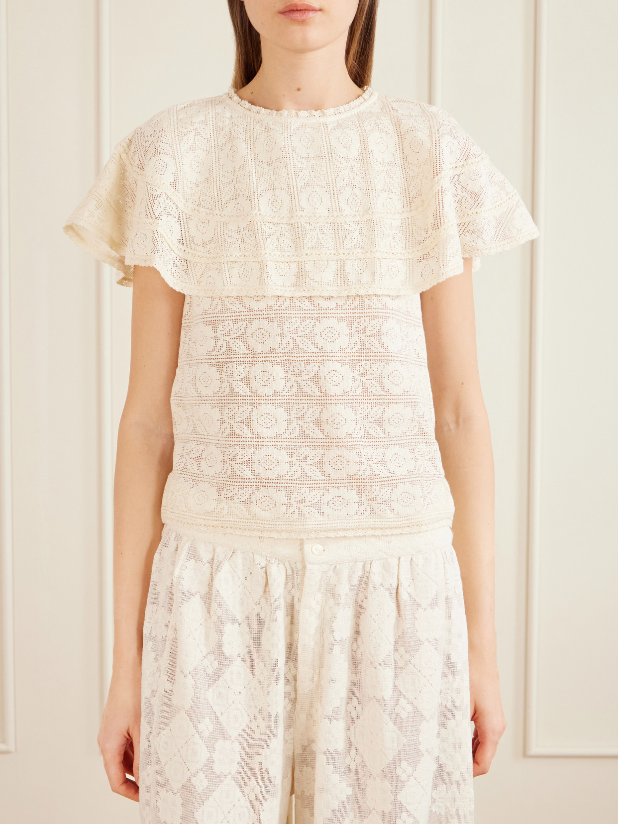 Elsie Daisy Cotton-Lace Blouse