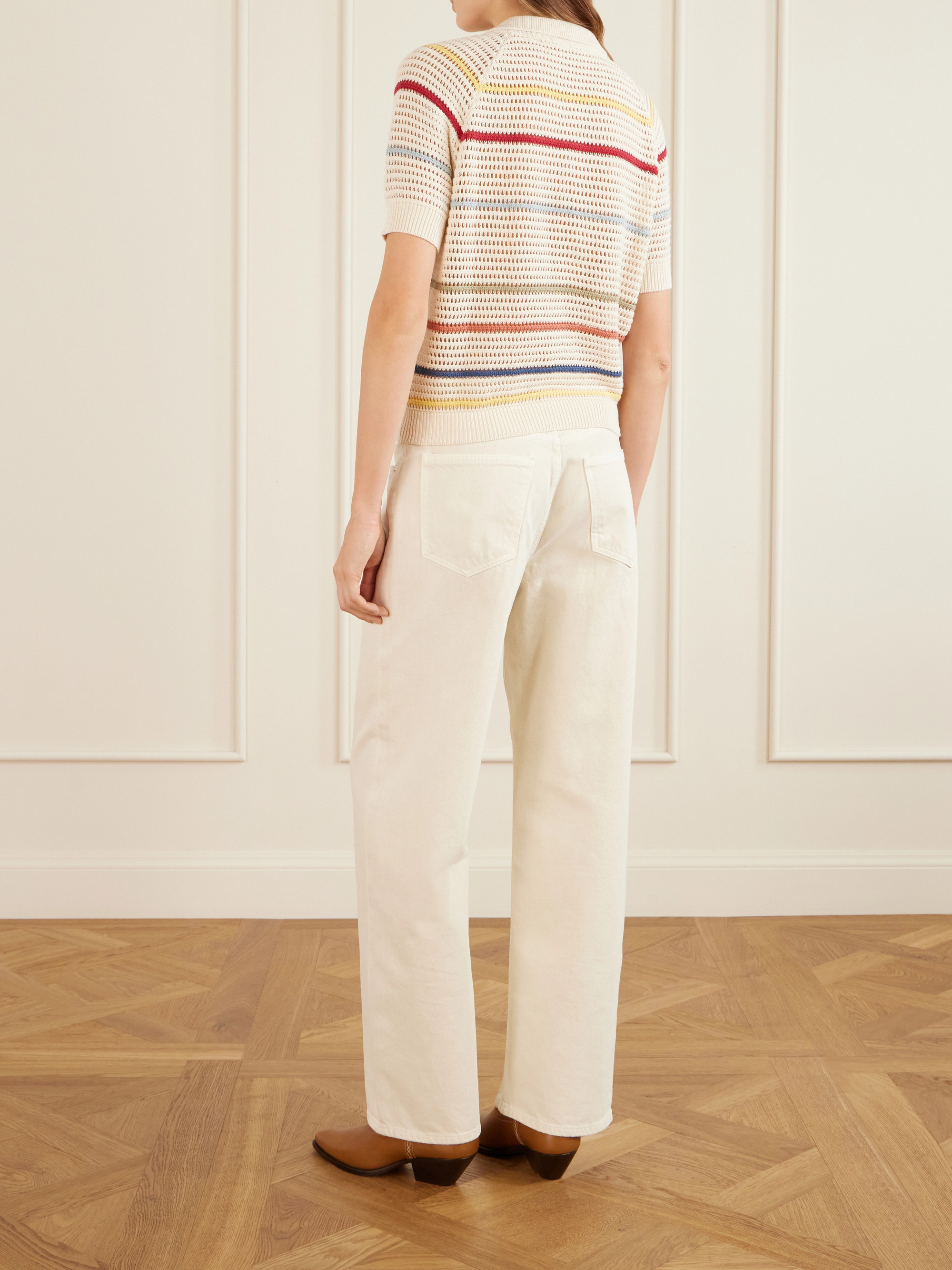 Alix Of Bohemia Lessi Carnival cotton-knitted polo shirt