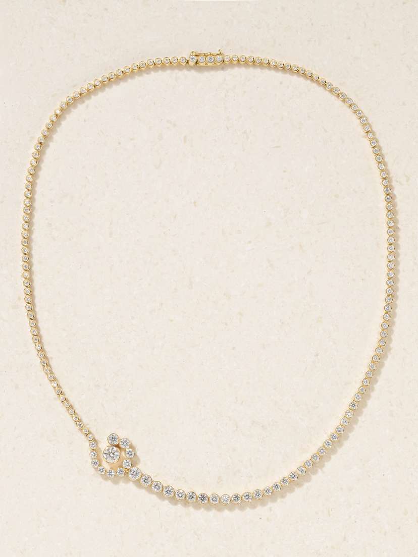 Sophie Bille Brahe Escargot 18-karat Gold Diamond Necklace