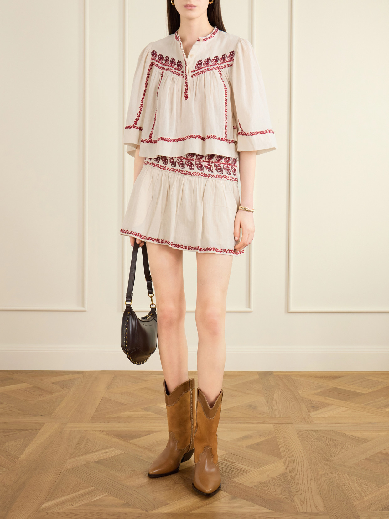 Marant Étoile - Juline Embroidered Organic Cotton Shirt