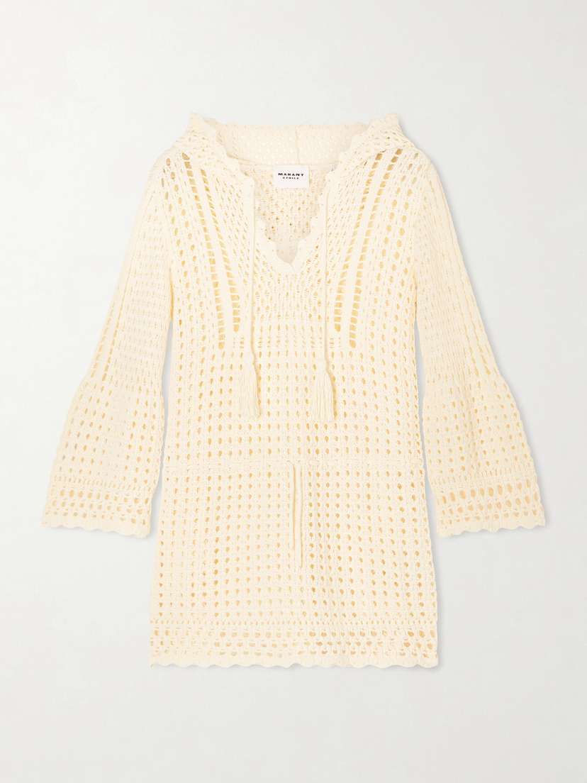 Marant Étoile Zelnie Crocheted Cotton-blend Mini Dress