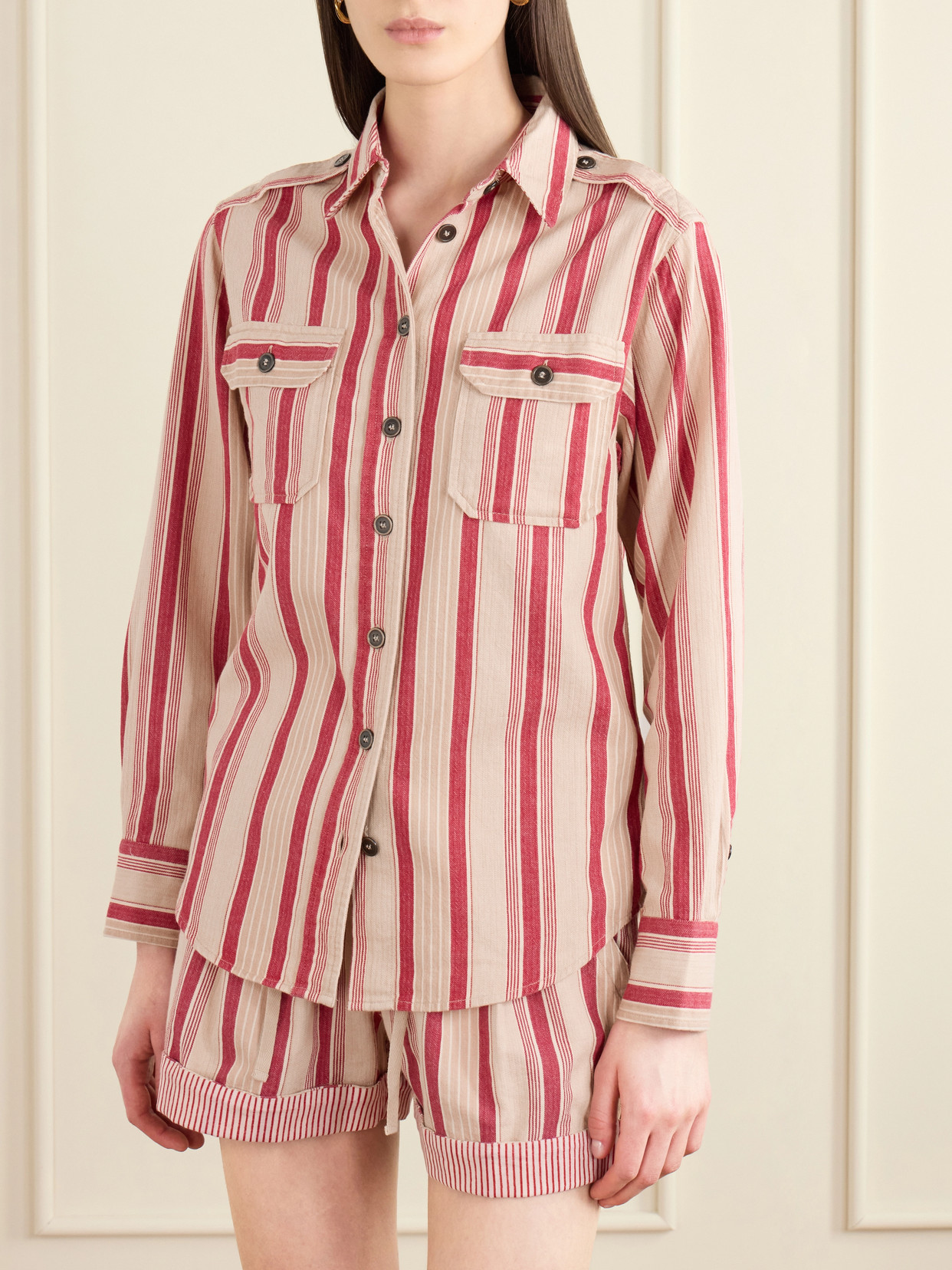 Marant Étoile - Gelva Striped Cotton Shirt