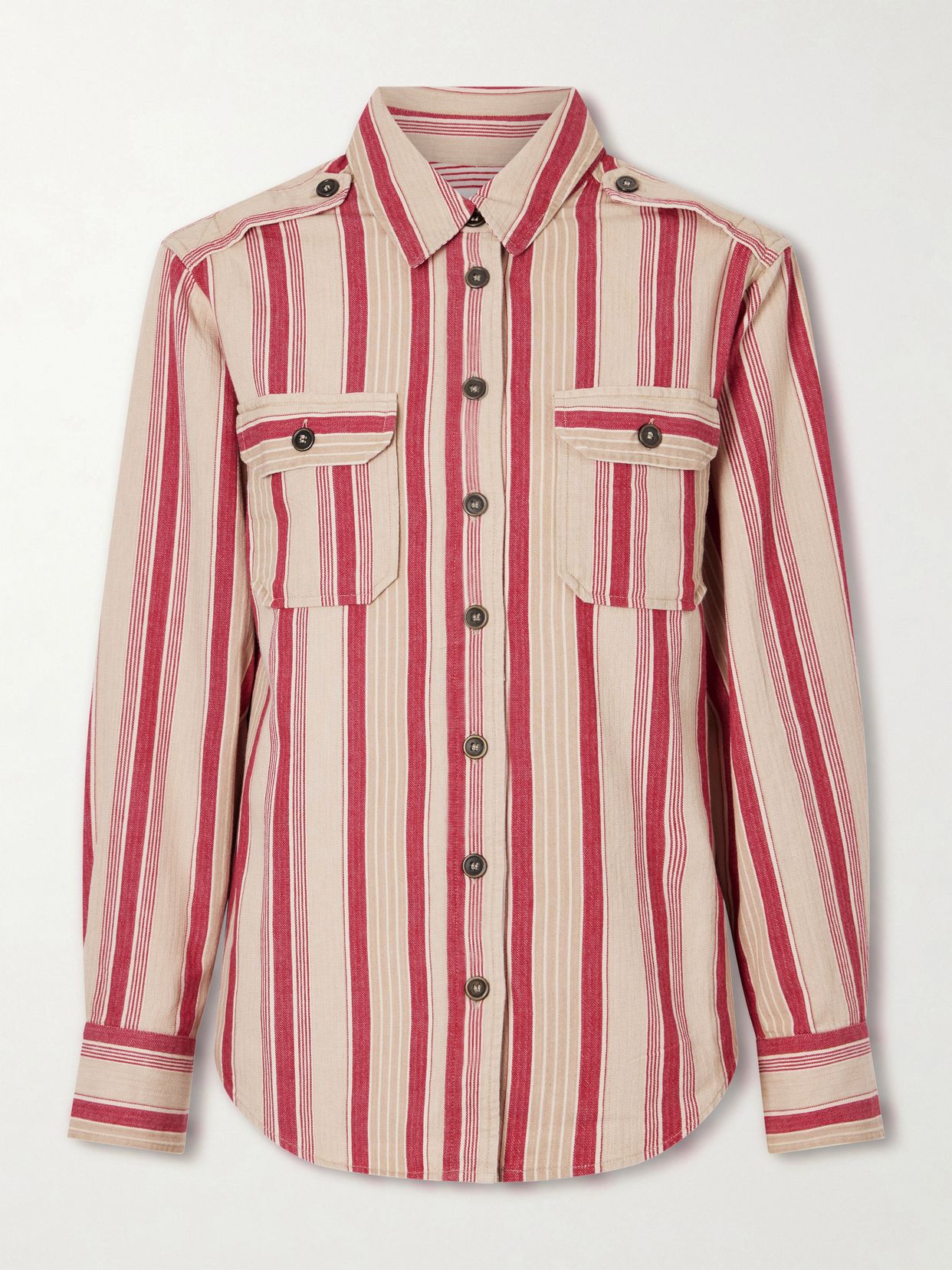 gelva striped cotton shirt