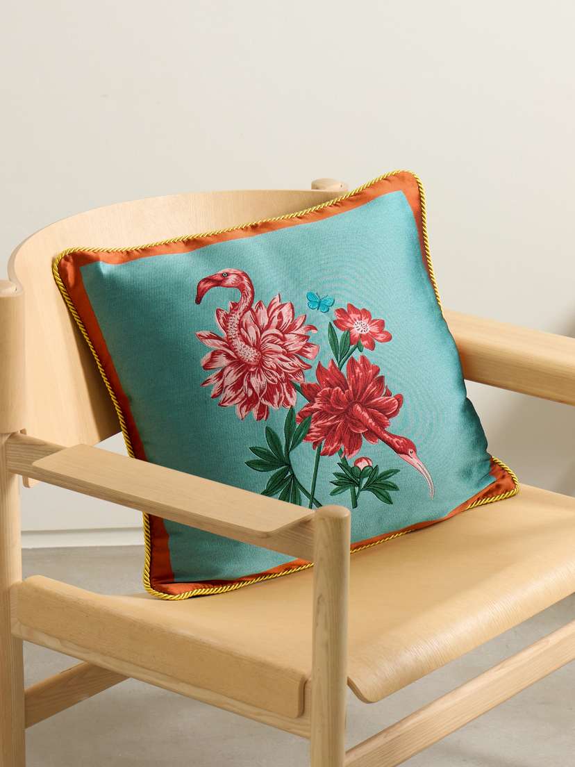 La DoubleJ + Beto Val Satin-jacquard Cushion