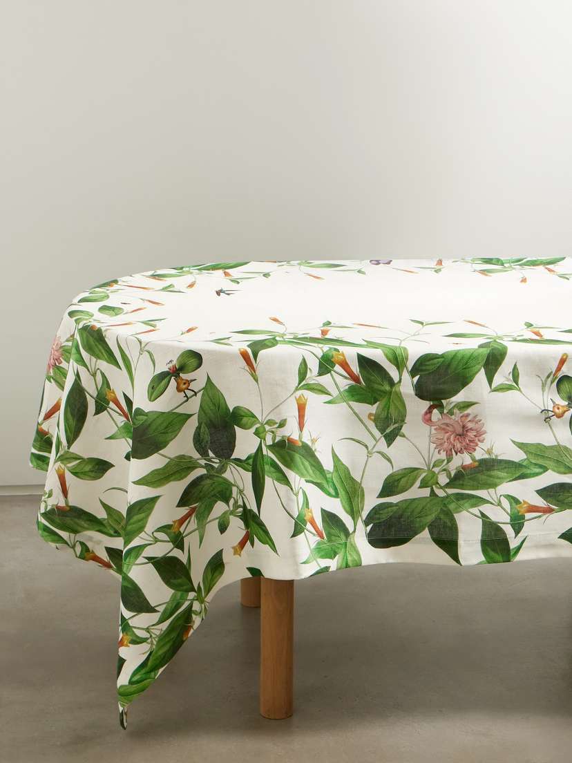 La DoubleJ + Beto Val Large Printed Linen Tablecloth