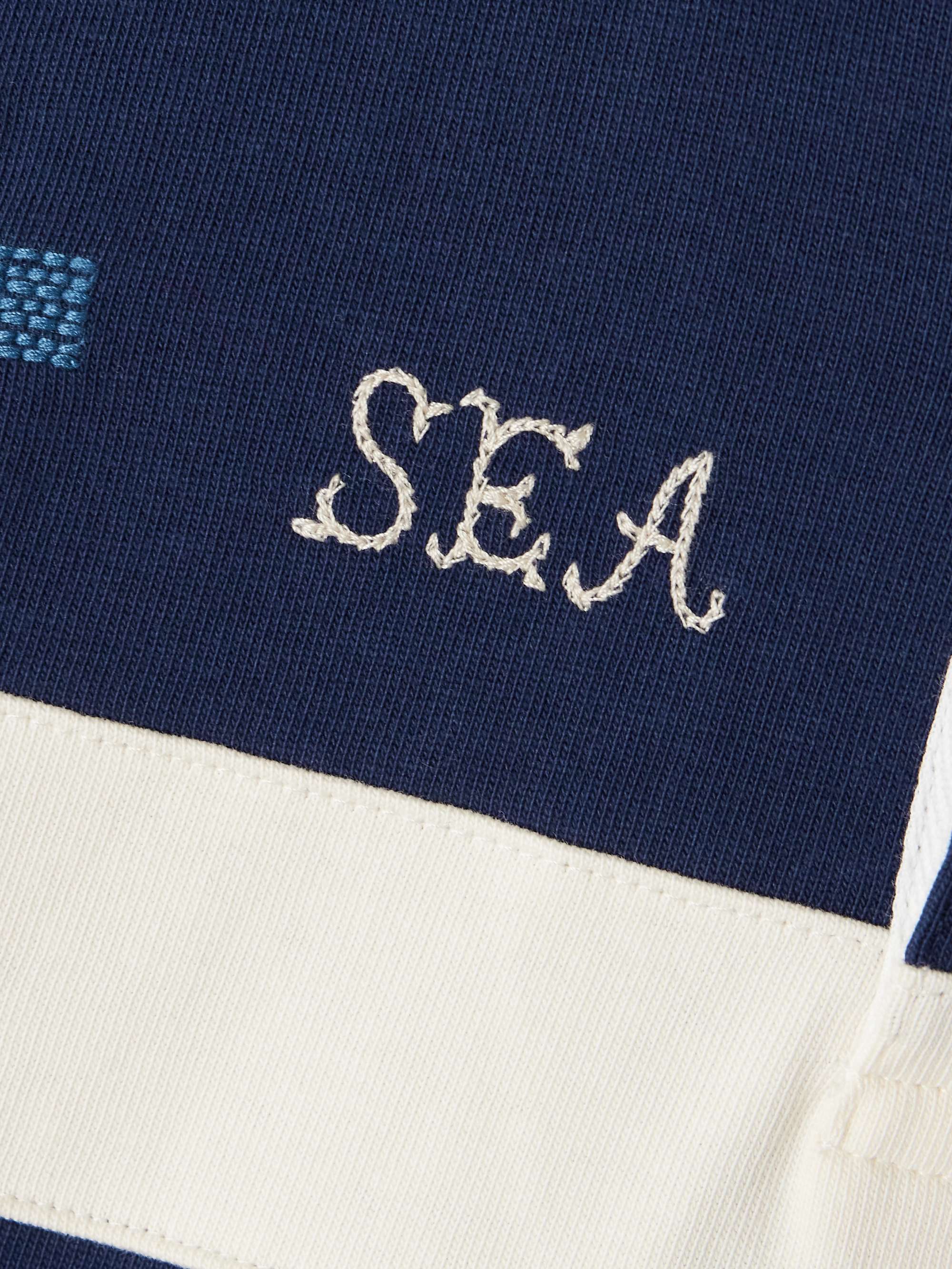 sea carolina cotton jersey and gathered cotton canvas mini dress Sea Carolina Cotton-Jersey And Cotton-Canvas Mini Dress - Neutrals