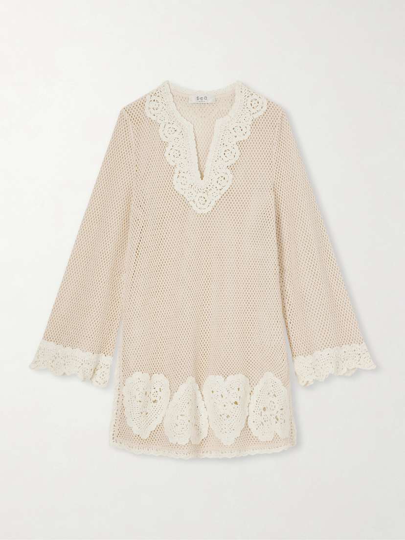 Sea Madelyn Crocheted Cotton Coverup