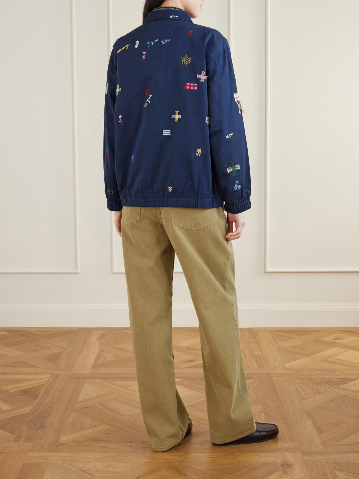 Claira Embroidered Denim Jacket