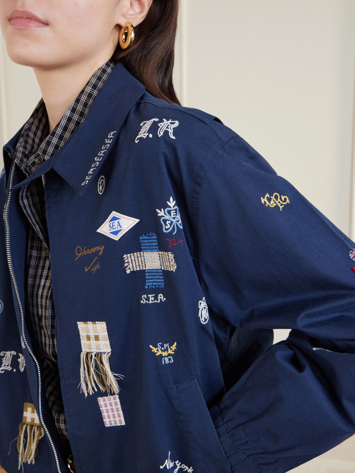 Claira Embroidered Denim Jacket