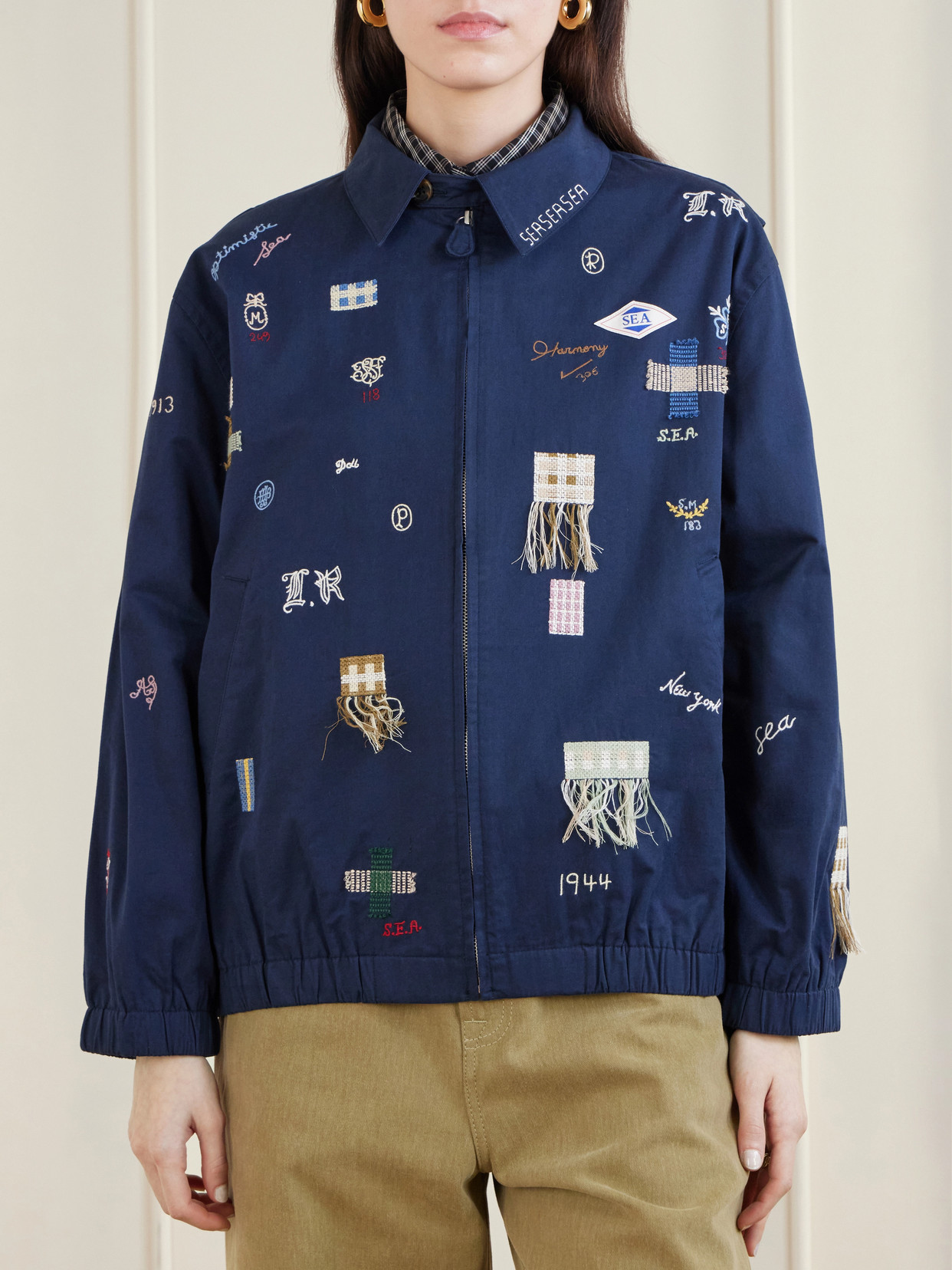 Claira Embroidered Denim Jacket