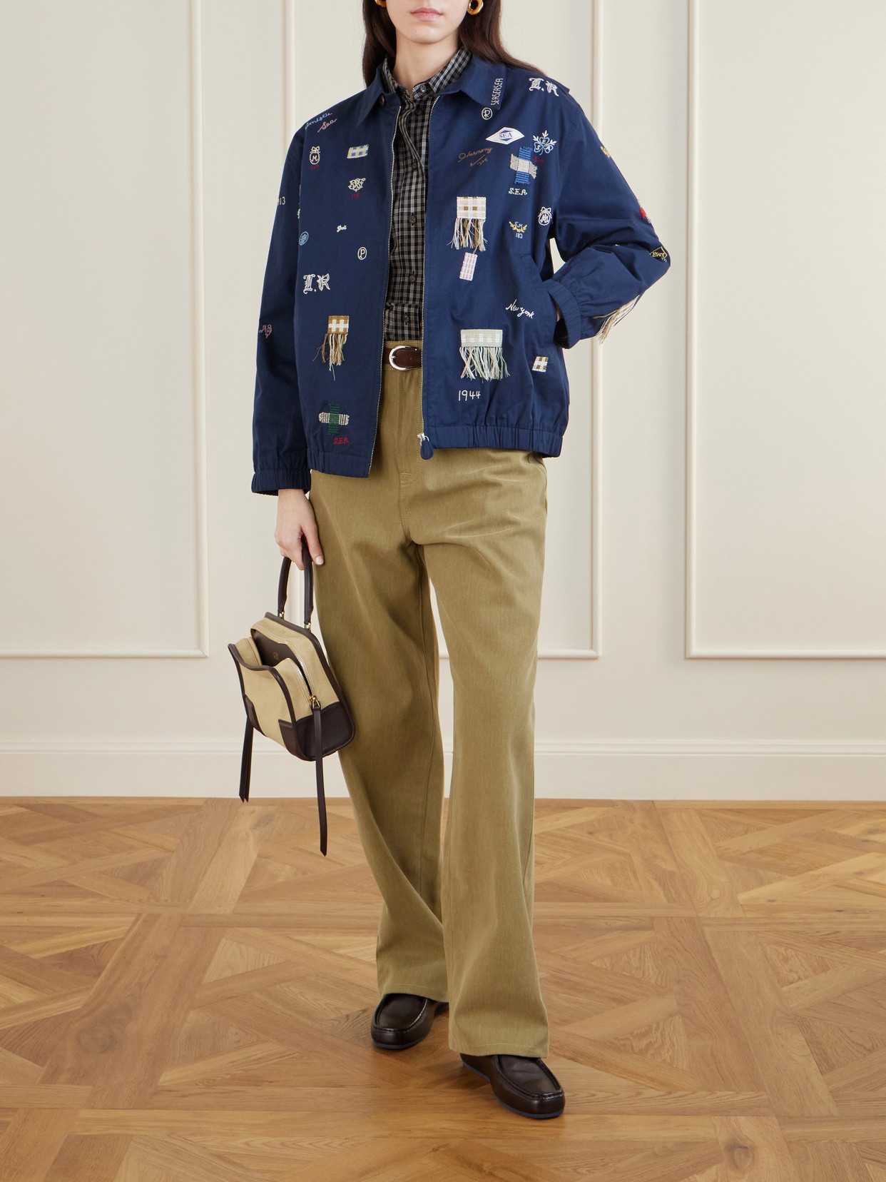 Claira Embroidered Denim Jacket