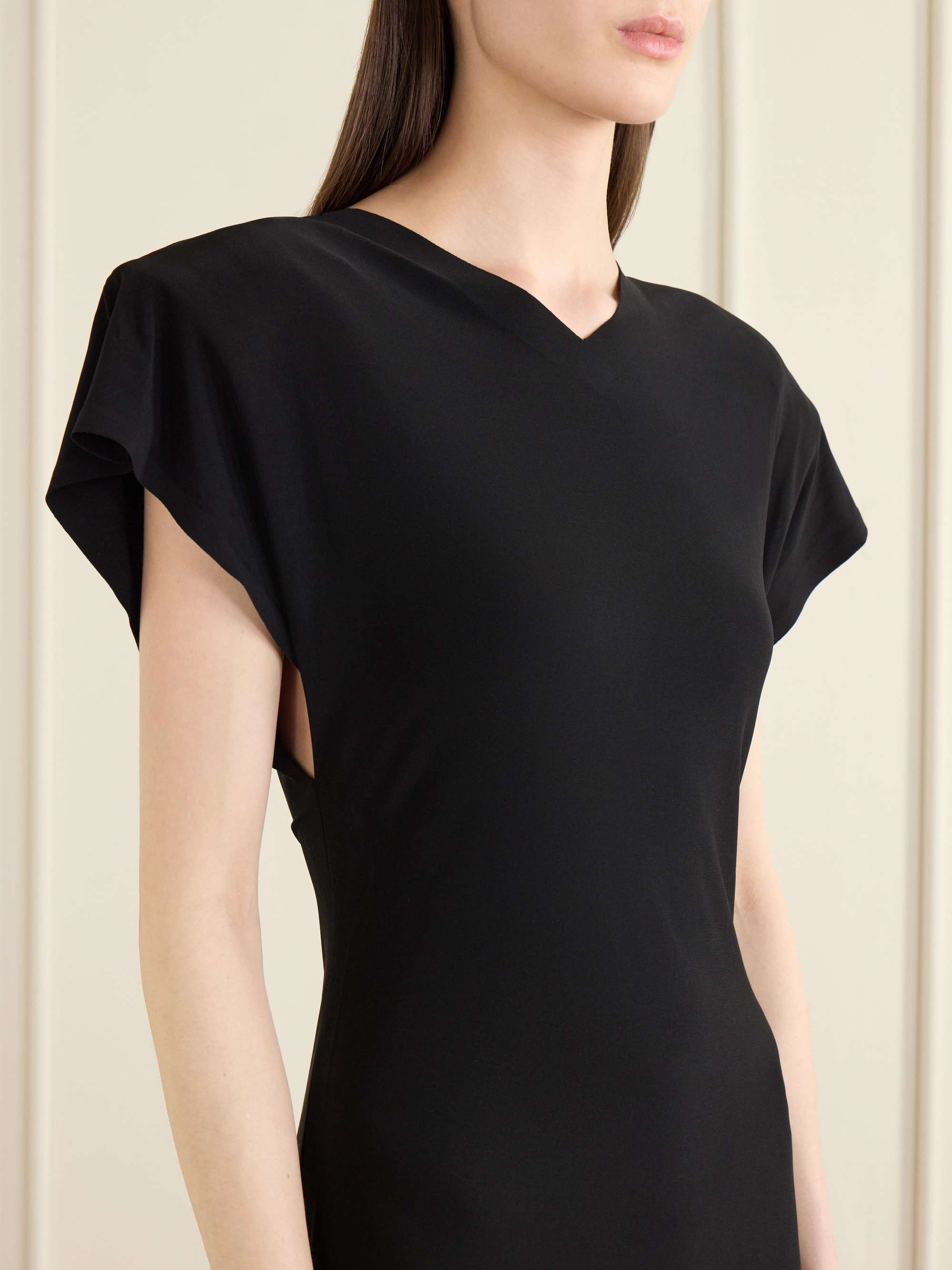 jersey dress long sleeve Boden Women's Naomi Long Sleeve Jersey Dress in Black main image 1