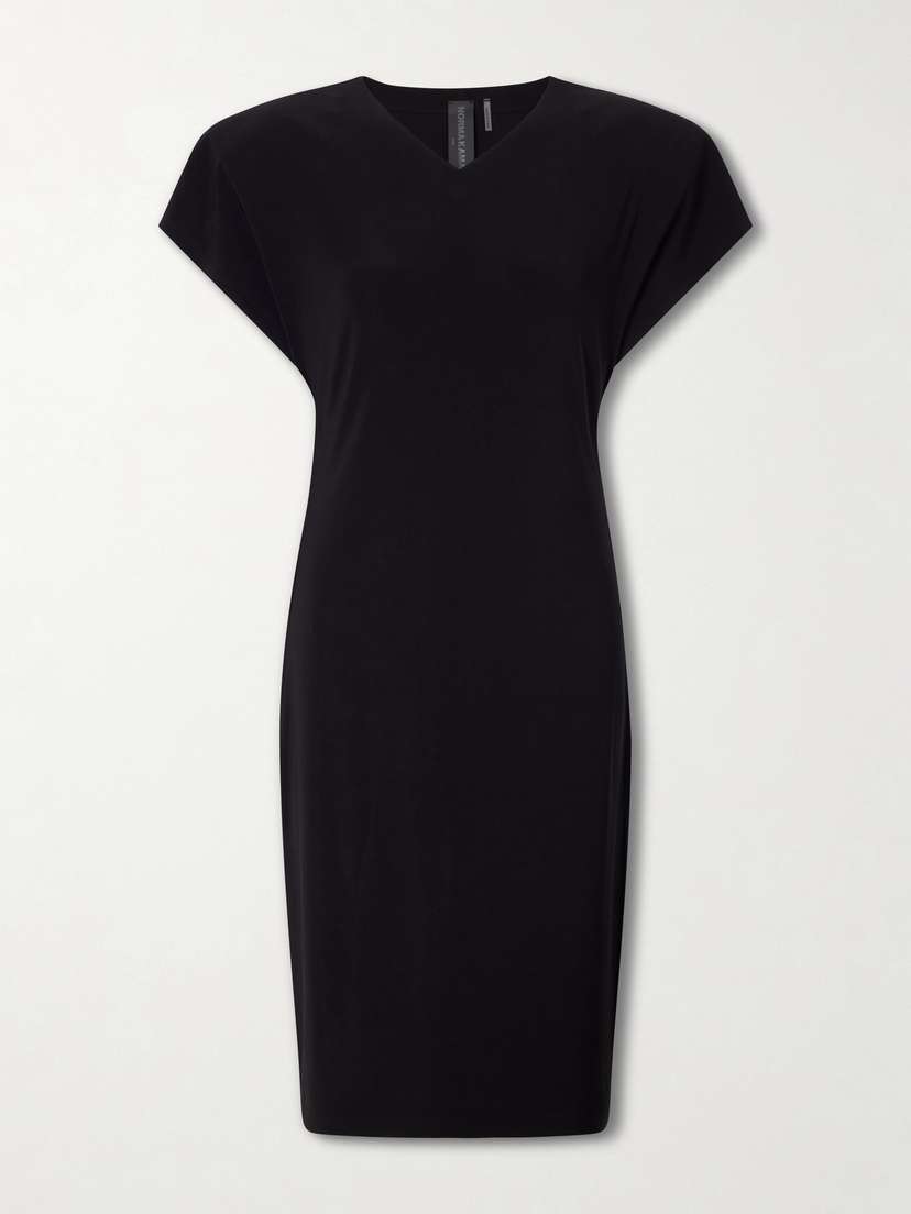 Norma Kamali Stretch-jersey Midi Dress