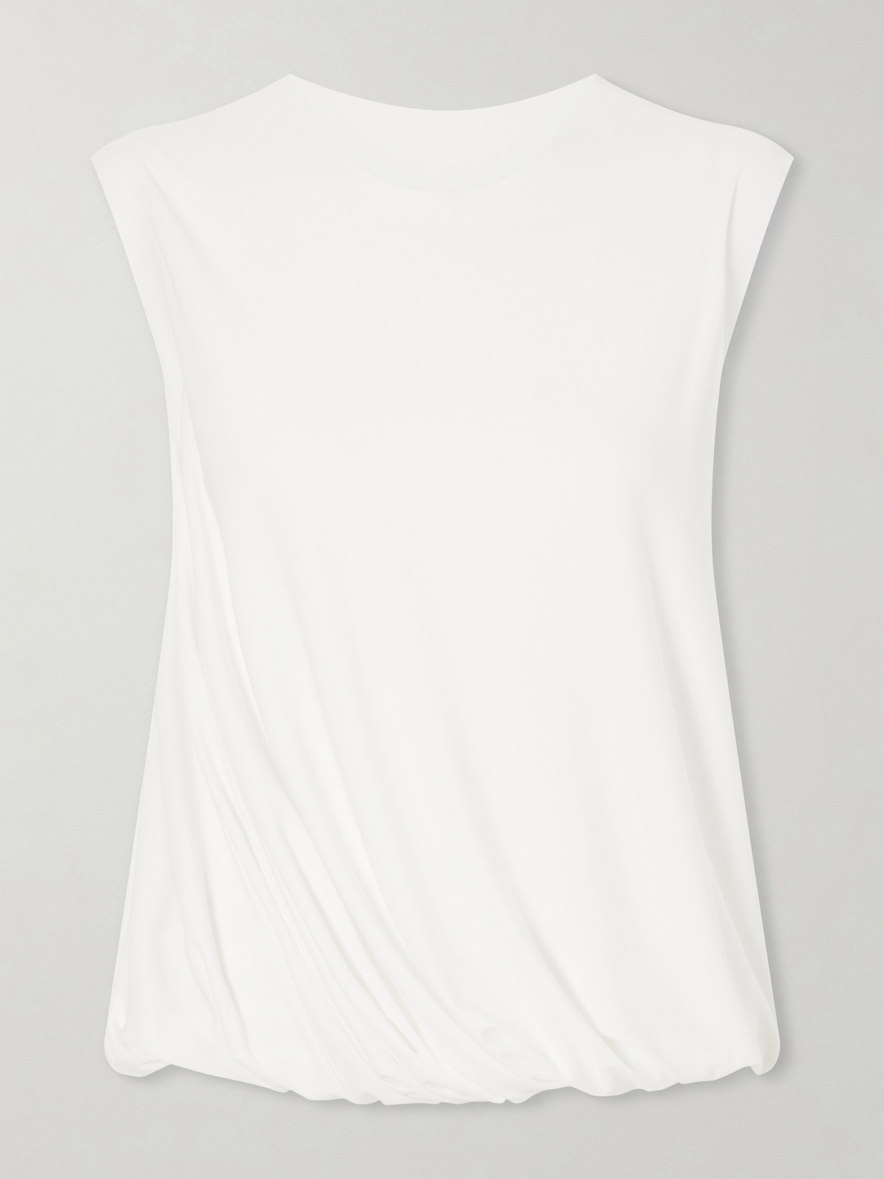 Norma Kamali Stretch-jersey Tank In White