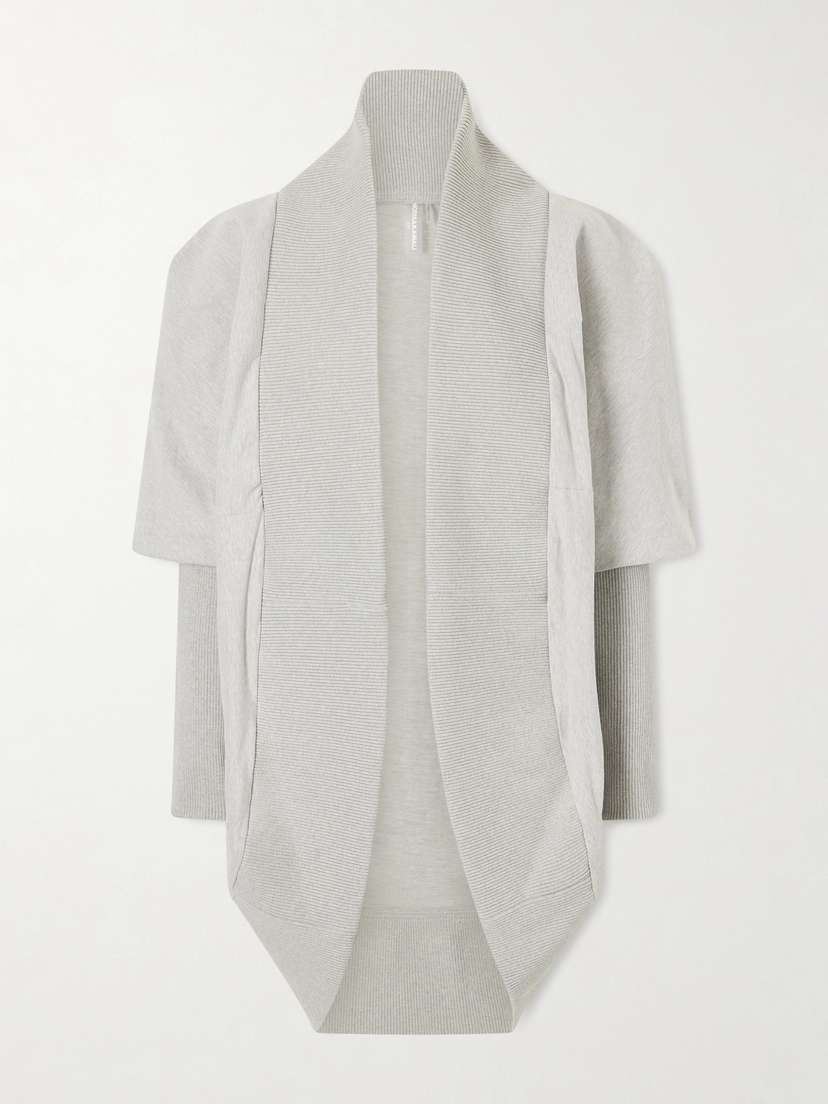 Norma Kamali Cocoon Stretch-cotton Jersey Cardigan