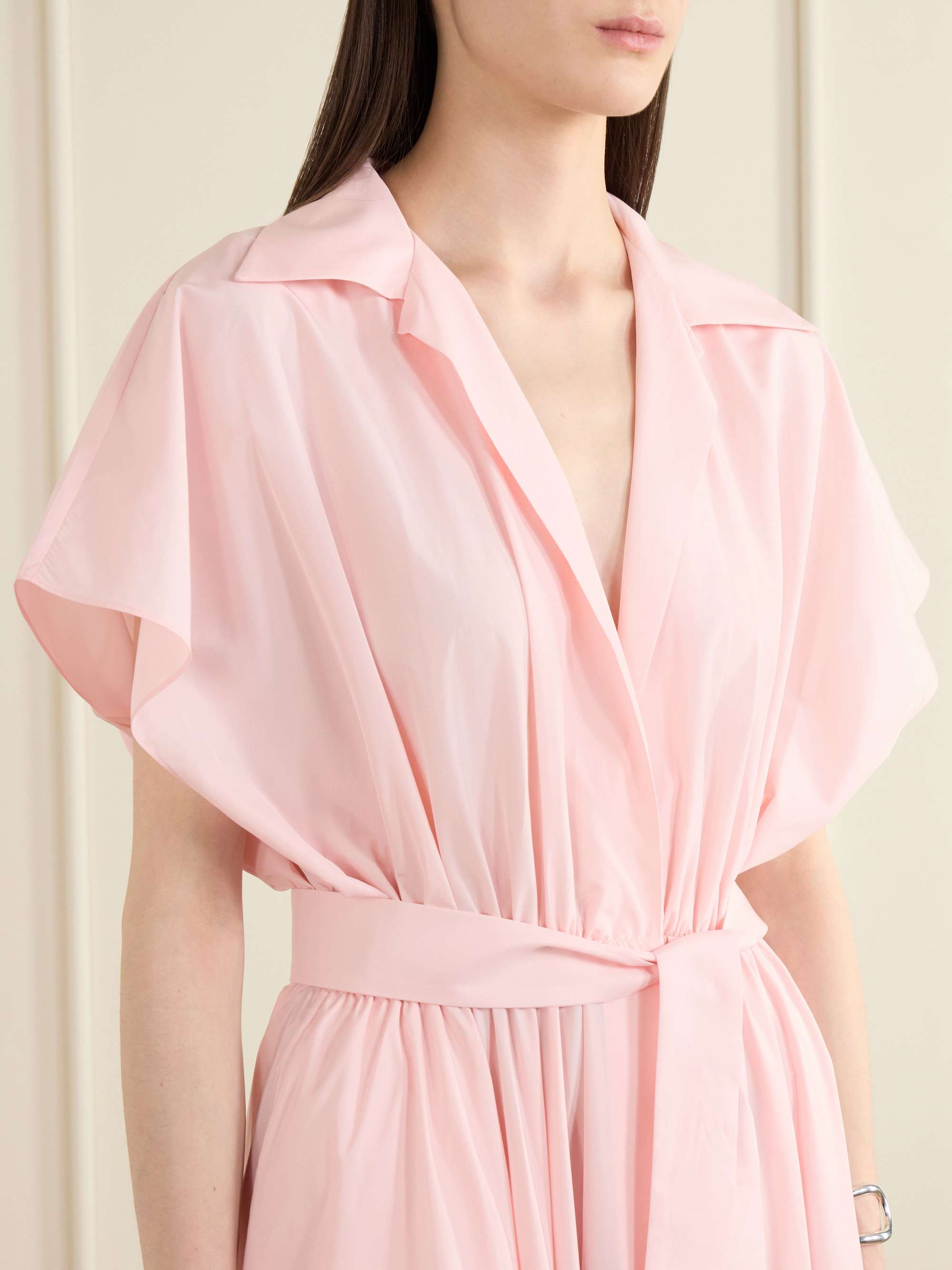 Norma Kamali V-neck Maxi Dress - Pink Norma Kamali V-neck Maxi Dress - Pink
