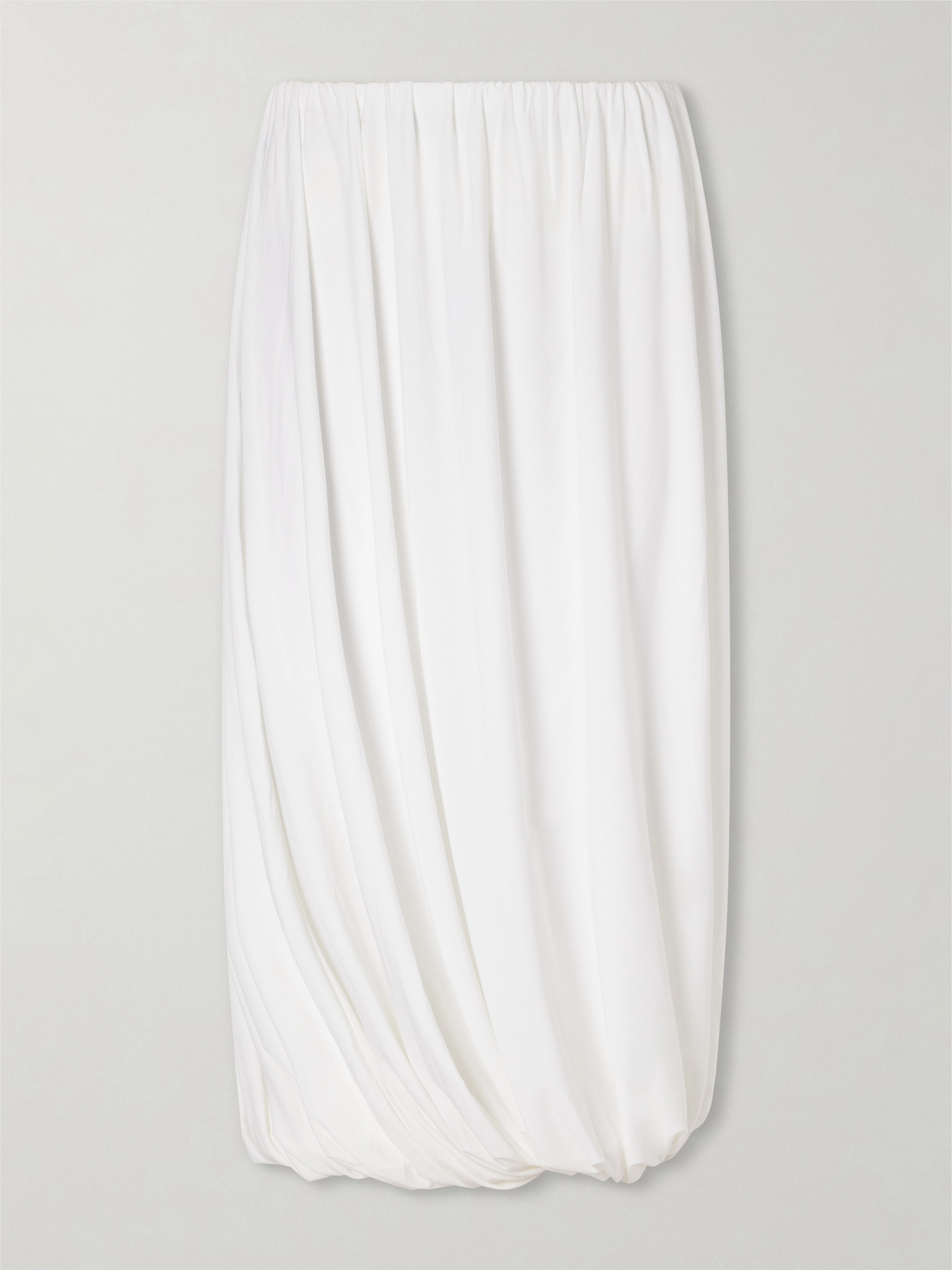 Pleated Jersey Midi