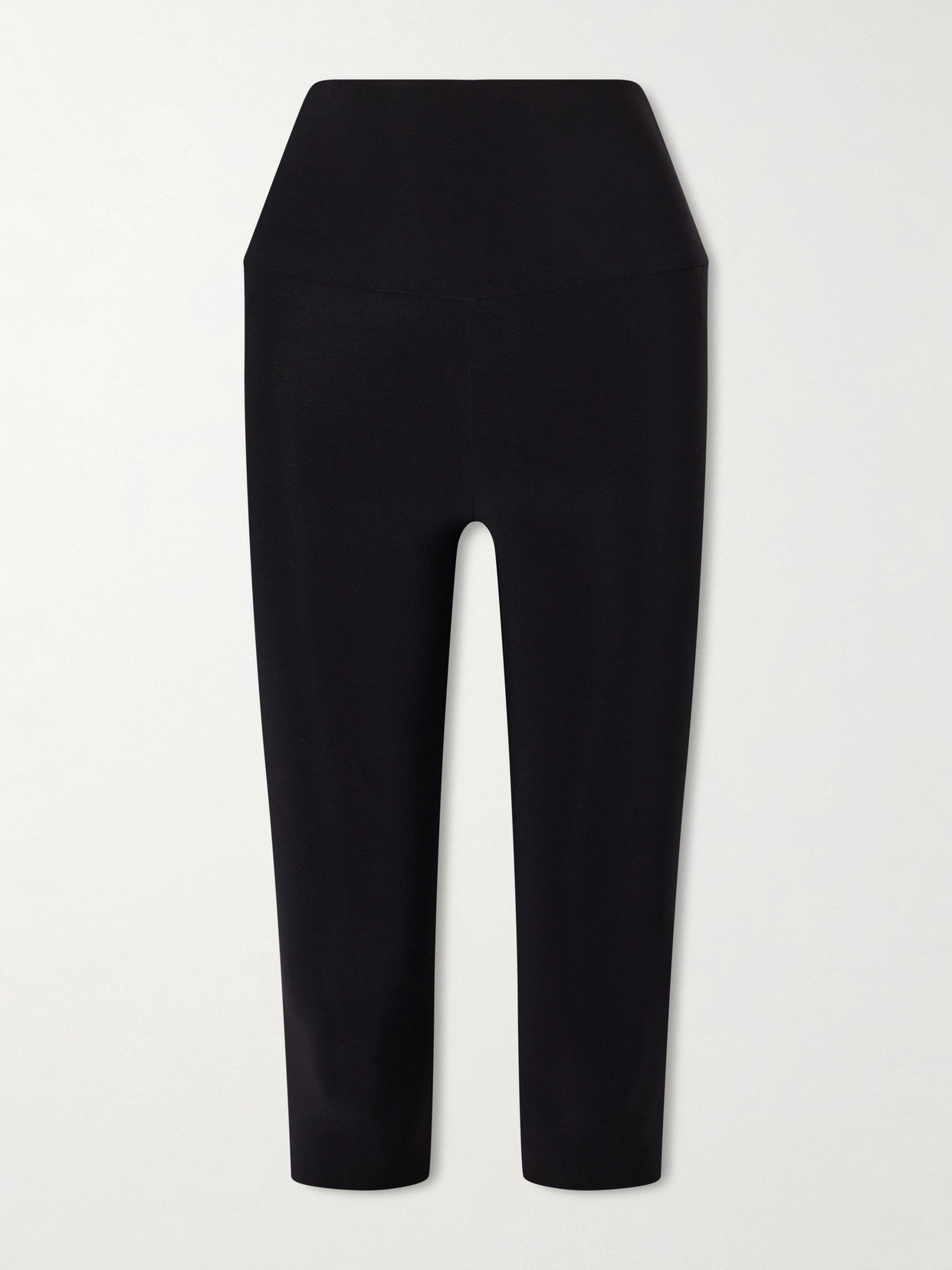Norma Kamali Pedal Pusher Cropped Stretch-jersey Leggings In Black
