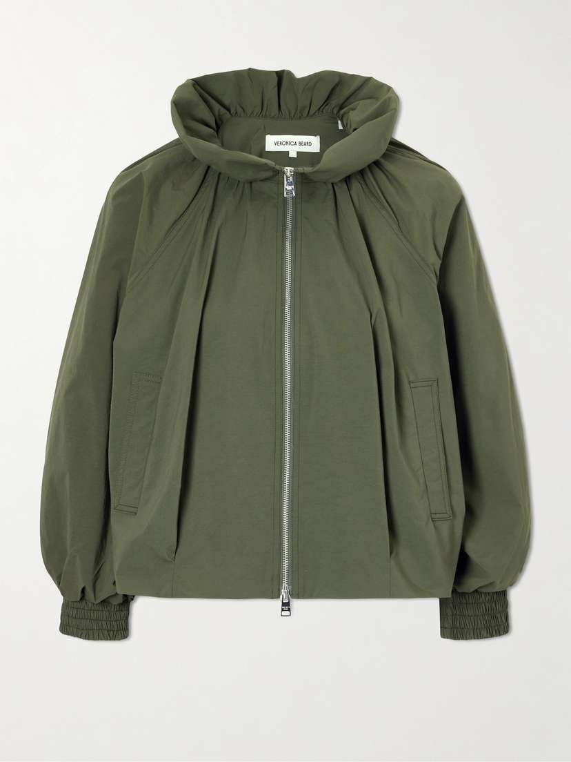 Veronica Beard Circe Faille Bomber Jacket