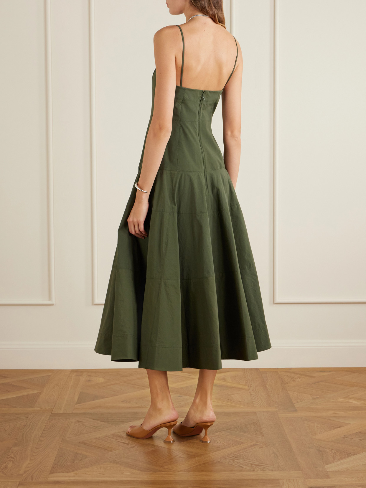 Ilona Taffeta Midi Dress