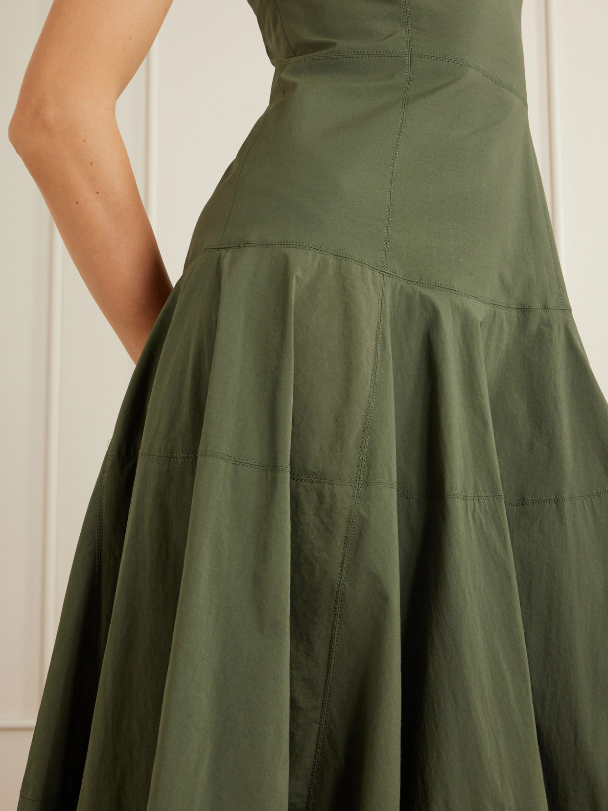 Ilona Taffeta Midi Dress