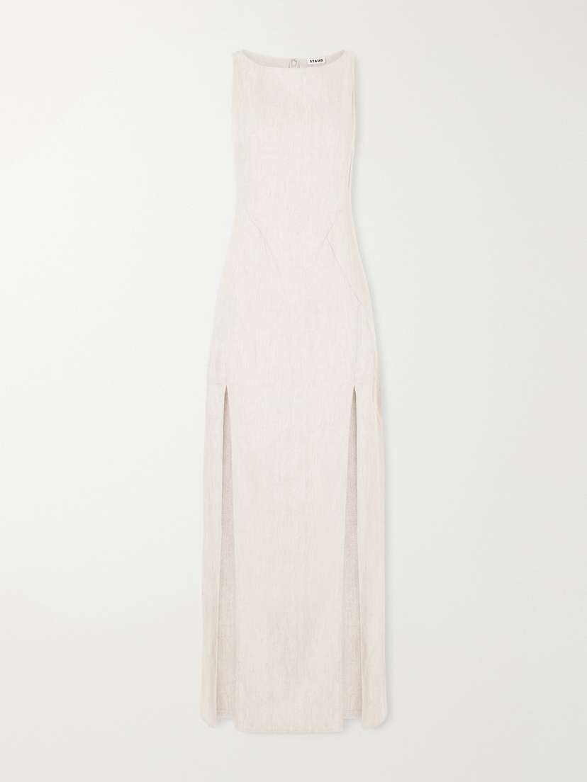 Staud Linen-blend Maxi Dress