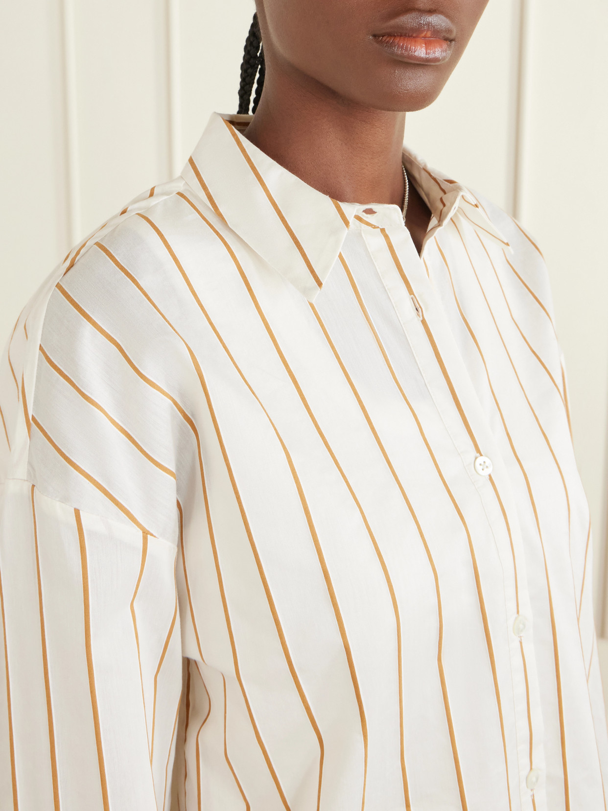 Kendy Striped Cotton-Blend Shirt