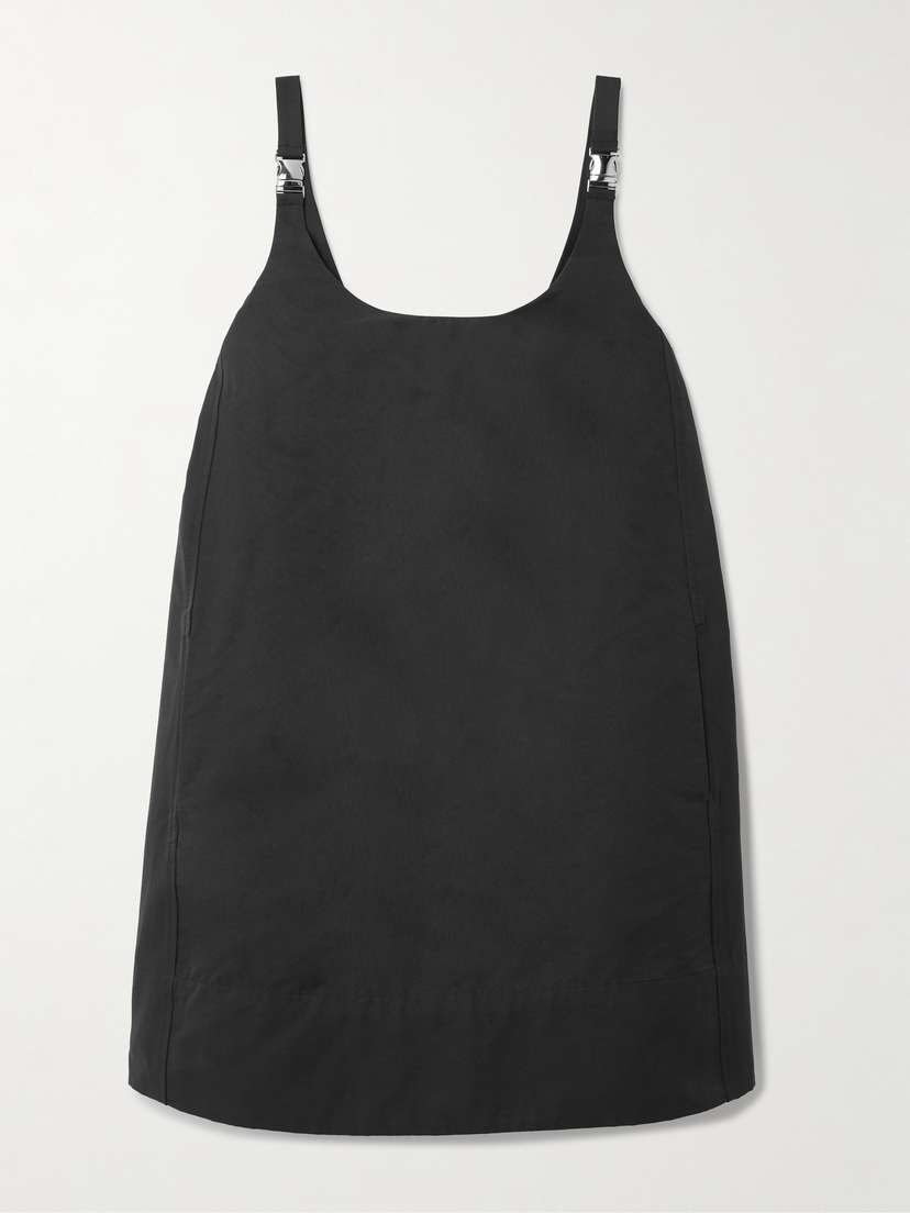 Staud Glade Buckled Cotton-blend Mini Dress